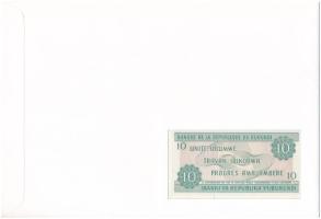 Burundi 1991. 10Fr felbélyegzett borítékban, bélyegzéssel T:UNC
Burundi 1991. 10 Francs in envelope...
