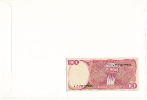 Indonézia 1984. 100R felbélyegzett borítékban, bélyegzéssel T:UNC
Indonesia 1984. 100 Rupiah in env...