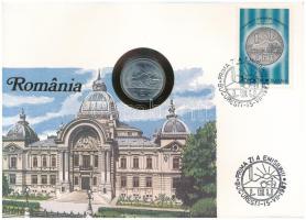 Románia 1966. 1L felbélyegzett borítékban, bélyegzéssel T:UNC  Romania 1966. 1 Leu in envelope with stamp and cancellation C:UNC