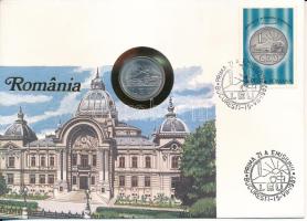 Románia 1966. 1L felbélyegzett borítékban, bélyegzéssel T:UNC  Romania 1966. 1 Leu in envelope with stamp and cancellation C:UNC