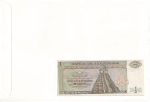 Guatemala 1988. 50c felbélyegzett bankjegyes borítékban, bélyegzéssel T:UNC Guatemala 1988. 50 Centa...