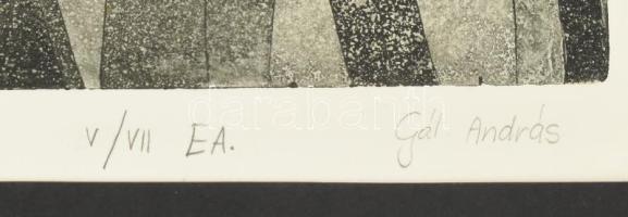 Gál András (1968-): Terüljasztalkám. Monotípia, papír, jelzett. sorszámozott művészpéldány E.A. V/VI...