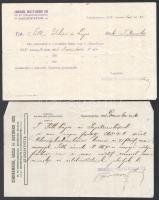 cca 1930 5 db sajószentpéteri fejléces számla klf kereskedőktől, cégektől