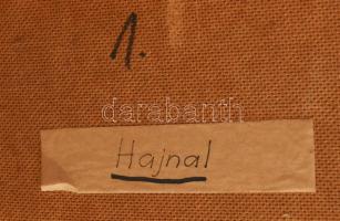 Máriási Masznyik Iván (1928-1997): Hajnal. Olaj, farost, jelezve jobbra lent, hátoldalon autográf fe...