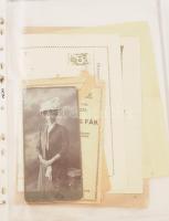 cca 1900-1940 Kb 20 db klf okmányból álló okmány gyűjtemény. személyes, családi okmányok, fotó, több...