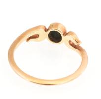 14K arany (Au) gyermek gyűrű zafírral jelzett 1g