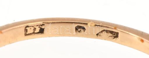 14K arany (Au) gyermek gyűrű zafírral jelzett 1g