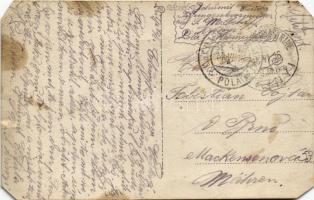 1916 Osztrák-Magyar Haditengerészet pre-dreadnought csatahajó matrózai a mentőcsónakokban / K.u.K. K...