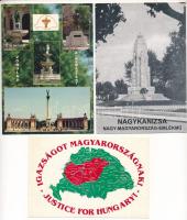 10 db MODERN irredenta képeslap, főleg történelmi magyar térképes képeslap rovásírással + 1 irredent...