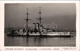 SMS PRINZ EUGEN Osztrák-Magyar Haditengerészet pre-dreadnought csatahajó / K.u.K. Kriegsmarine / Austro-Hungarian Navy ironclad warship. Photo Marius Bar Toulon modern reprint