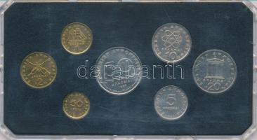 Görögország 1980. 50l-50D (7xklf) forgalmi összeállítás tokban T:AU,XF Greece 1980. 50 Lepta - 50 Dr...