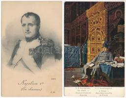 NAPOLEON - 14 db régi használatlan képeslap / 14 pre-1945 unused postcards