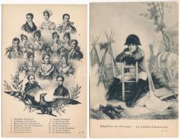 NAPOLEON - 14 db régi használatlan képeslap / 14 pre-1945 unused postcards