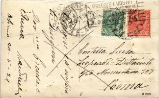 1921 SMS SZENT ISTVÁN osztrák-magyar haditengerészet Tegetthoff-osztályú csatahajó süllyedés közben ...