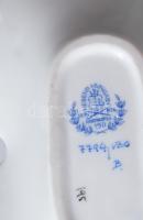 Herendi Viktória mintás leveles tálka, jelzett, hibátlan, 15x9 cm