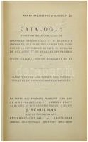 J. Schulmann két darab árverési katalógusa egybekötve: 1924-1925. évi három árverés listája, gazdag ...