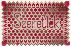 1901 Szeretlek / I Love You. Lace style greeting card (EK)