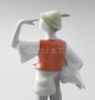 Hollóházi Ludas Matyi. Jelzett, minimális kopással, m: 18 cm