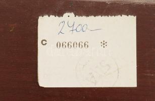 Metz jelzéssel: Hegyvidéki táj. Olaj, fatábla. Hátoldalán 1980 körüli BÁV címkével. Dekoratív fakere...