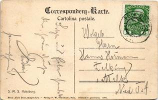 1909 SMS HABSBURG az Osztrák-Magyar Haditengerészet Habsburg-osztályú pre-dreadnought csatahajója / ...