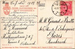 1913 SM Schlachtschiff "Habsburg". Österr. Flottenverein Serie II. Nr. 4. / SMS Habsburg a...