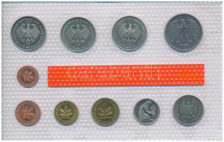 NSZK 1996A 1pf-5M (10xklf) forgalmi sor fólia tokban, ragasztás részben elengedett T:UNC 
GFR 1996A...