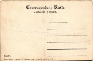 Az Osztrák-Magyar Haditengerészet hajóraja a tengeren / K.u.K. Kriegsmarine Escadre / Austro-Hungari...