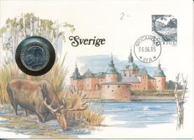 Svédország 1984. 1K felbélyegzett borítékban, bélyegzéssel T:UNC Sweden 1984. 1 Kronor in envelope with stamp and cancellation C:UNC