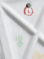 Hollóházi 3 darab akt figura, egyik jelzés nélkül, m: 12-29 cm