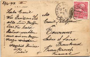 1912 SMS ÁRPÁD az Osztrák-Magyar Haditengerészet Habsburg-osztályú csatahajója / K.u.k. Kriegsmarine...