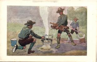 Scouts cooking goulash (fa)