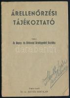 cca 1946 Árellenőrzési tájékoztató. Kiadja: Az Anyag- és Árhivatal Árfelügyeleti Osztálya. Szeged, Városi Nyomda Rt., 16 p. Kiadói tűzött papírkötés, a címlapon névbejegyzéssel.