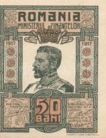 Románia/Pénzügyminisztérium 1917. 50B T:I