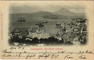 1900 Mali Losinj, Lussinpiccolo; vom Monte Calvario (EK)