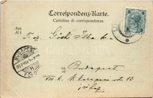 1900 Mali Losinj, Lussinpiccolo; vom Monte Calvario (EK)