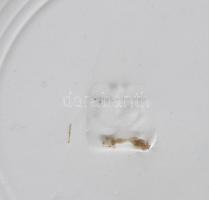 Dísztányér, 3 darab, cca 1900, közte Wilhelmsburg, kopással, d: 22-24 cm