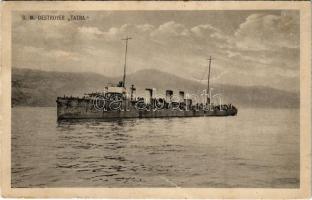 1915 SMS TATRA osztrák-magyar Tátra-osztályú romboló / K.u.K. Kriegsmarine / SMS Tatra Austro-Hungarian Navy Tatra-class destroyer. Phot. Alois Beer, F.W. Schrinner + "Zensuriert"