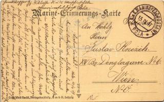 1917 SMS BABENBERG osztrák-magyar haditengerészet Habsburg-osztályú pre-dreadnought csatahajó / K.u....