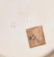 Dísztál. Telkibánya, cca 19. sz. első fele, jelzett, ónmázas cserép, kis sérüléssel, d: 24 cm