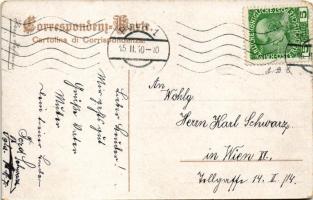 1910 SMS Wien Osztrák-Magyar Haditengerészet Monarch-osztályú partvédő csatahajója / K.u.k. Kriegsma...