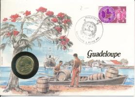 Franciaország 1984. 20c felbélyegzett Guadalupe borítékban, alkalmi bélyegzéssel T:UNC France 1984. 20 Centimes in Guadalupe envelope with stamp and cancellation C:UNC