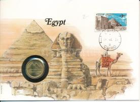 Egyiptom 1984. 5p felbélyegzett borítékban, bélyegzéssel T:UNC Egypt 1984. 5 Piastres in envelope with stamp and cancellation C:UNC