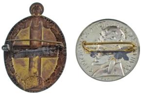 1935. "XXVI. Országos Katolikus Nagygyűlés" Cu lemezjelvény (41x28mm) + Pankotai Farkas Bé...