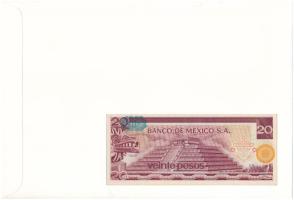 Mexikó 1977. 20P felbélyegzett borítékban, bélyegzéssel T:UNC 
Mexico 1977. 20 Pesos in envelope wi...