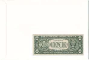Amerikai Egyesült Államok 1985. 1$ felbélyegzett borítékban, bélyegzéssel T:UNC 
USA 1985. 1 Dollar...