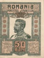 Románia/Pénzügyminisztérium 1917. 50B T:I