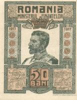 Románia/Pénzügyminisztérium 1917. 50B T:I