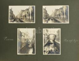 1924-1926 között készült felvételek albumba ragasztva, az albumlapok feliratozva (János-hegy, Zuglig...