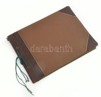 1924-1926 között készült felvételek albumba ragasztva, az albumlapok feliratozva (János-hegy, Zuglig...