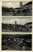 1931 Szepesváralja, Spisské Podhradie, Kirchdrauf; Fő tér, utca / main square, street (EK)